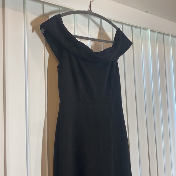 Lulus off the shoulder black maxi dress - Picture 2 of 8
